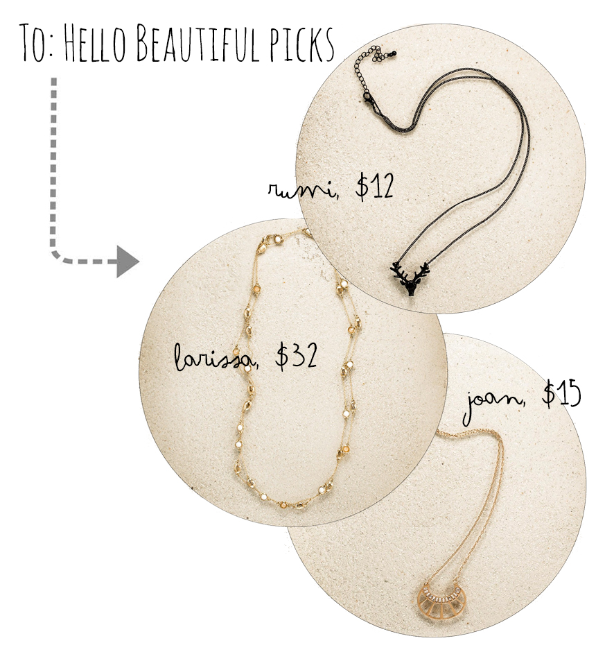 to: Hello beautiful long necklaces