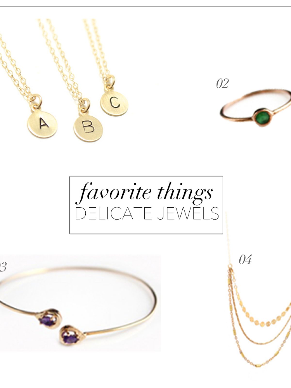 delicate jewelry