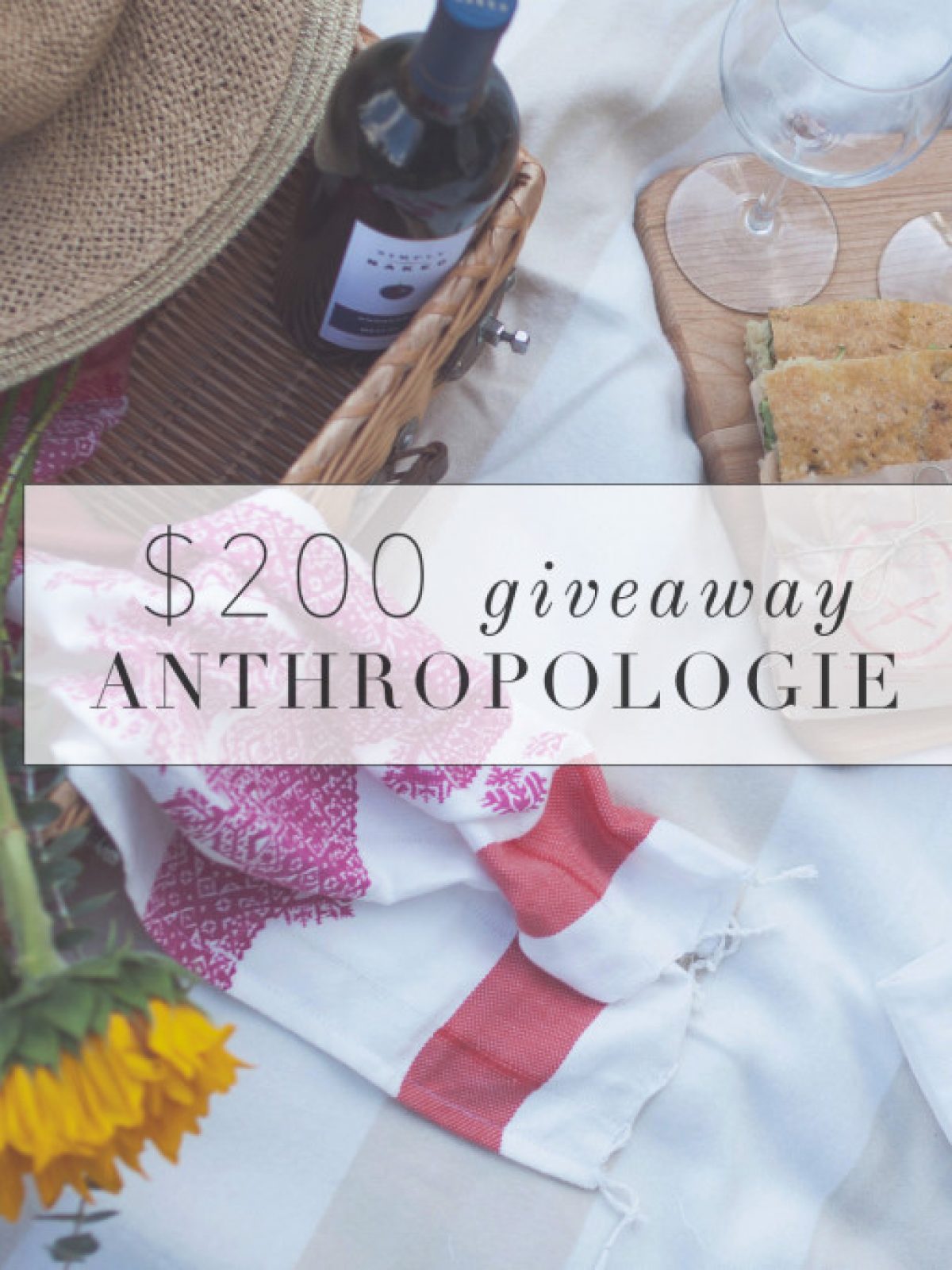 anthropologie giveaway