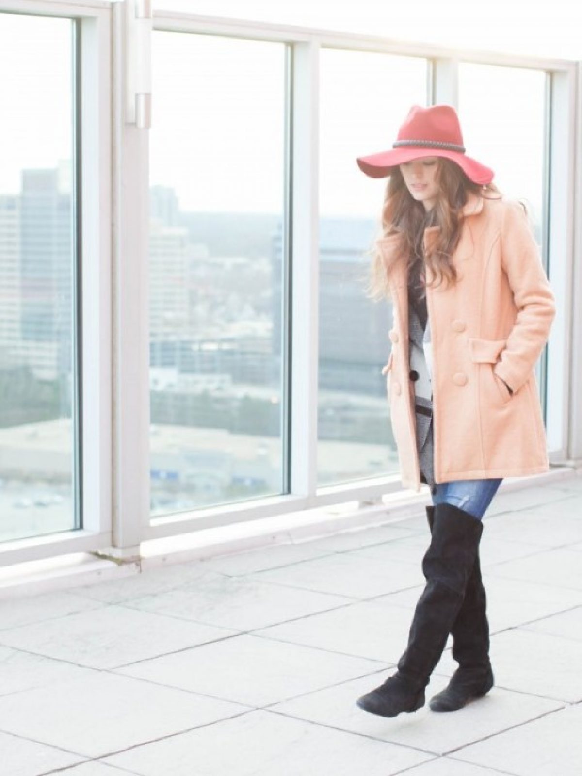 black and tan layers, winter layering, winter style, atlanta style blogger, cold weather fashion, wide brim fedora