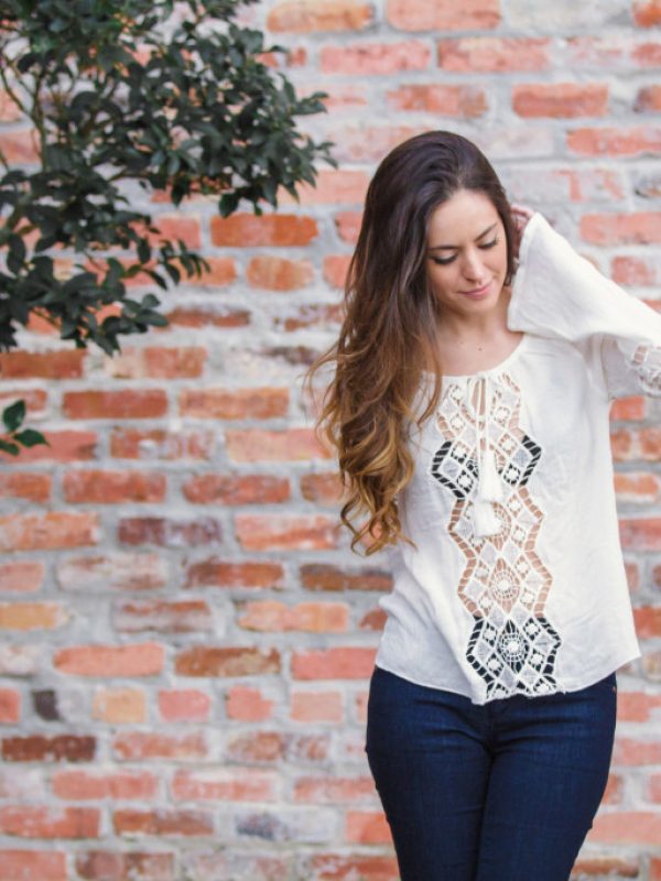 boho casual, embroidered top, cutouts, cutout nude wedges, flares, boho winter, casual style