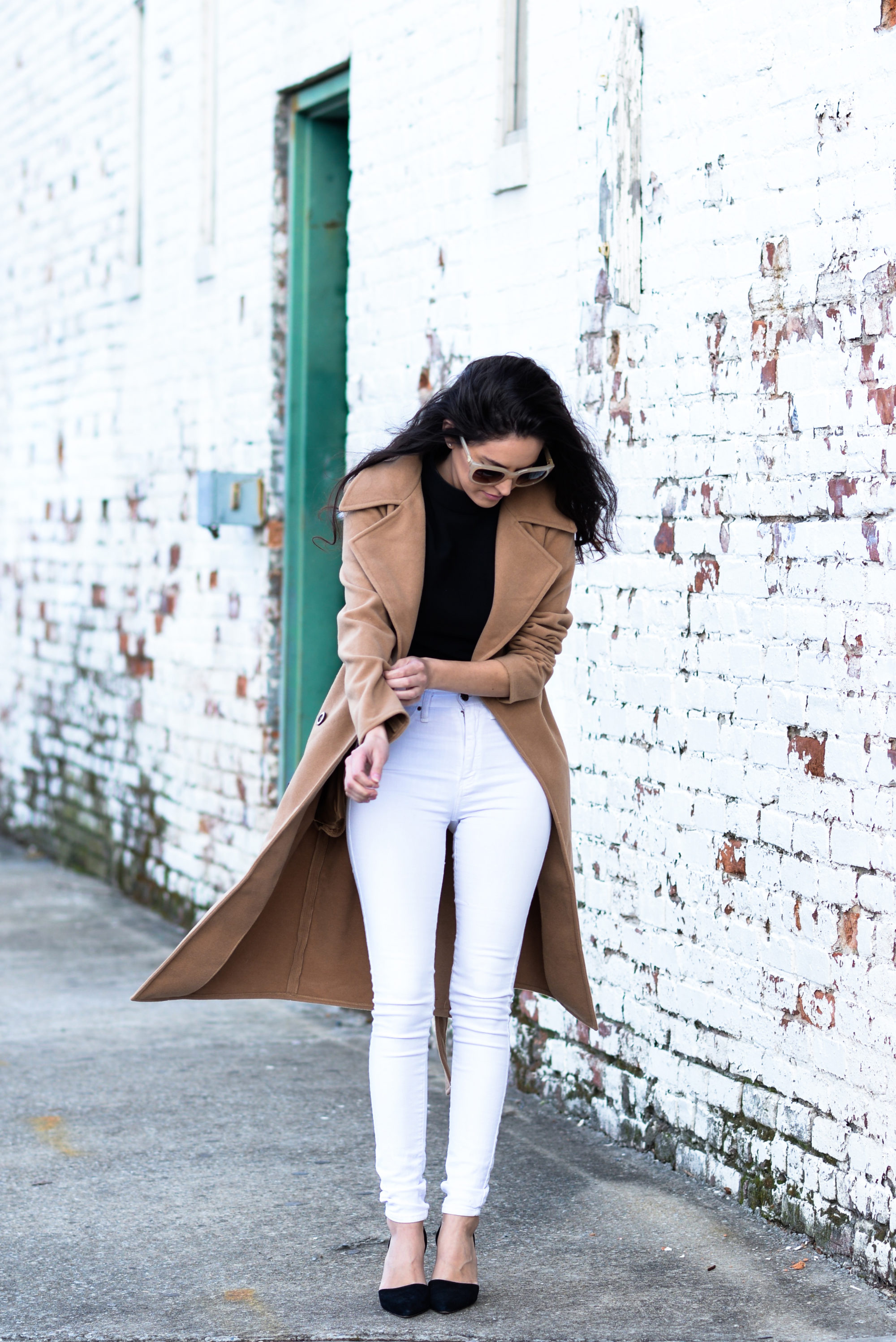black and white, how to wear black and white, neutral outfit ideas, winter outfit ideas, winter style, classic style, neutrals for winter, likely crop top, white jeans, how to wear white jeans in winter, classic style