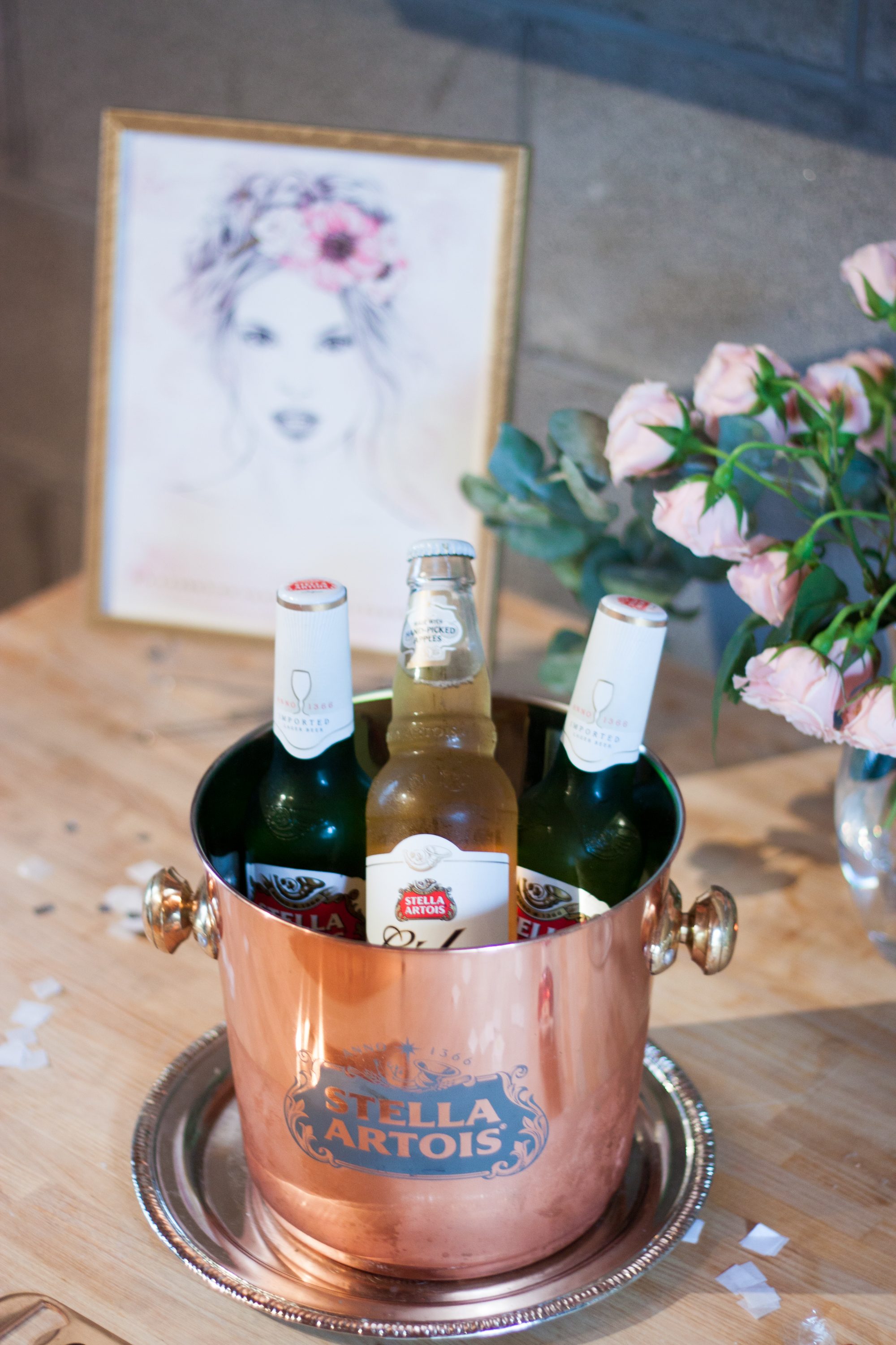 stella artois, boho glam party decor, party hosting tips, boho glam party ideas, summer party ideas, happy hour party, summer hosting, stella cidre, stella lager, laurie duncan art, how to decorate for a party, summer party ideas