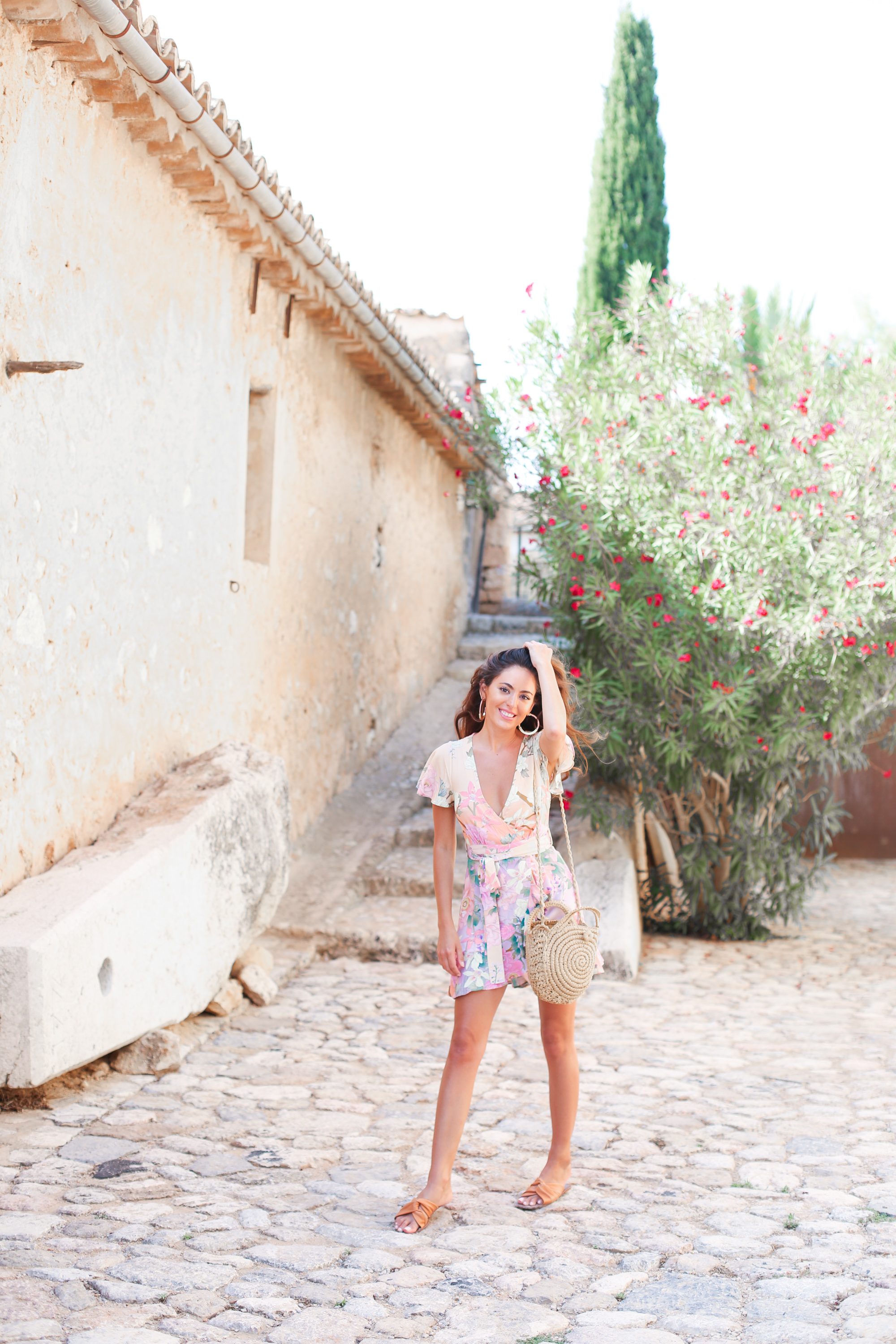 mallorca wineries, bodega ribas mallorca, spanish wineries, what to do in mallorca, spell and the gypsy collective LILY MINI DRESS, what to wear to a winery, summer sundress, spanish wine
